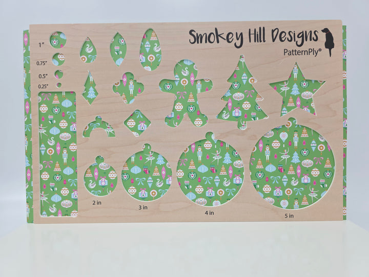 PatternPly® Full Coverage Nutcrackers and Ballerinas on Green LARGE