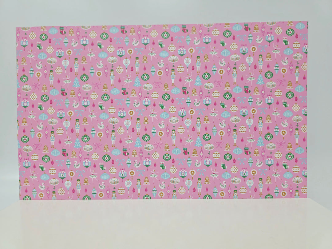 PatternPly® Nutcrackers and Ballerinas on Pink LARGE