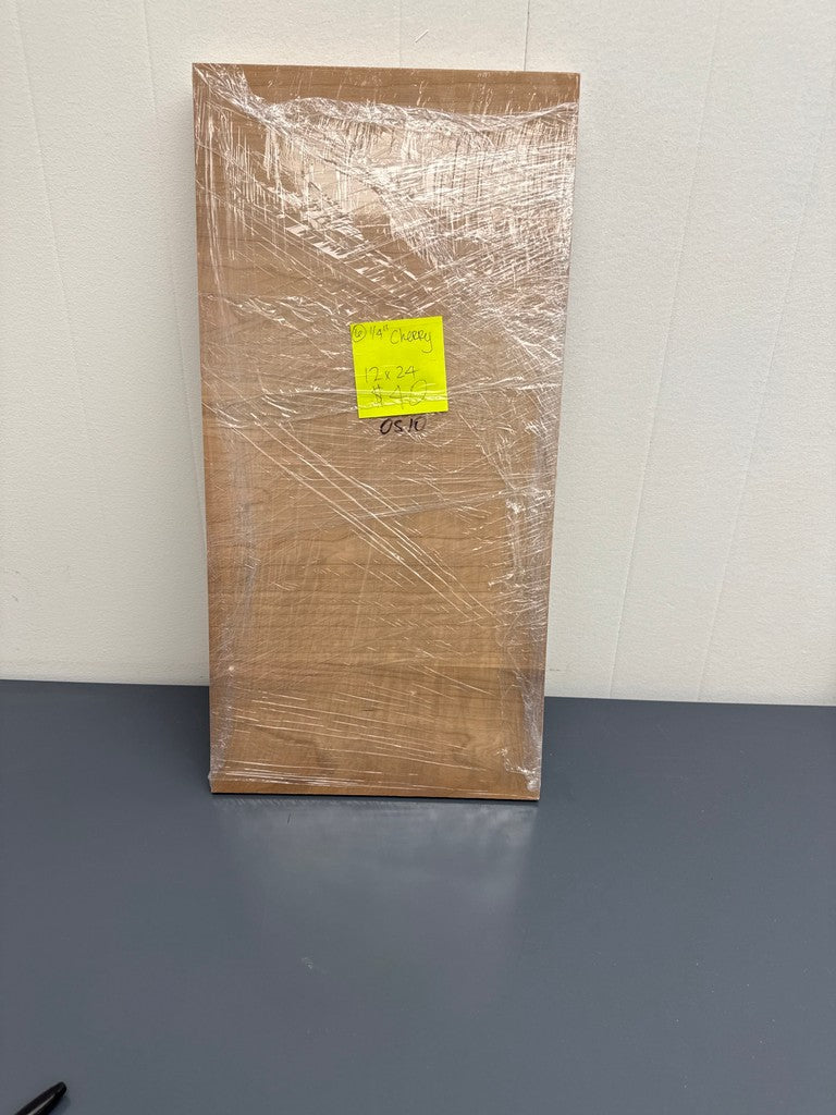 1/4” cherry off cuts, 6 pcs 12x24
