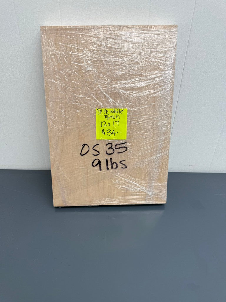 Outlet - 1/8” White Birch (9 pcs, 12x17")