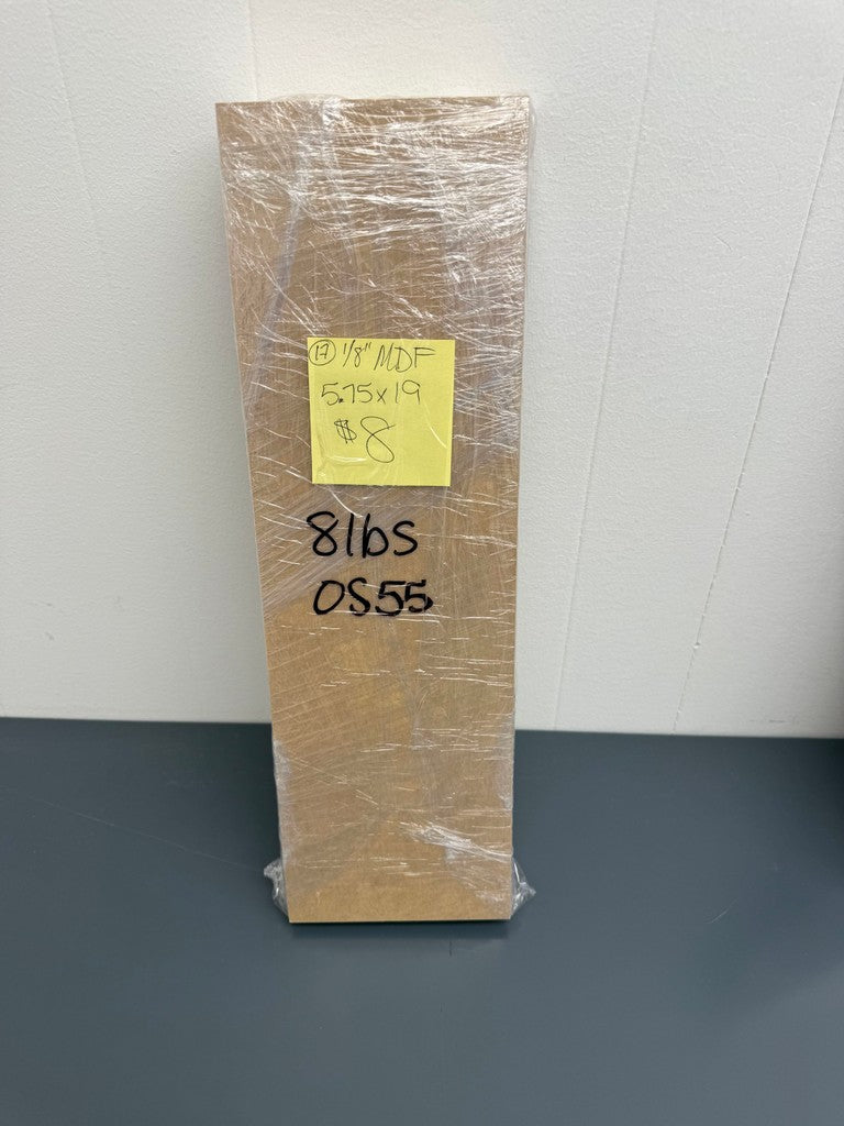 Outlet - 1/8” MDF (17 pcs, 5.75x19")
