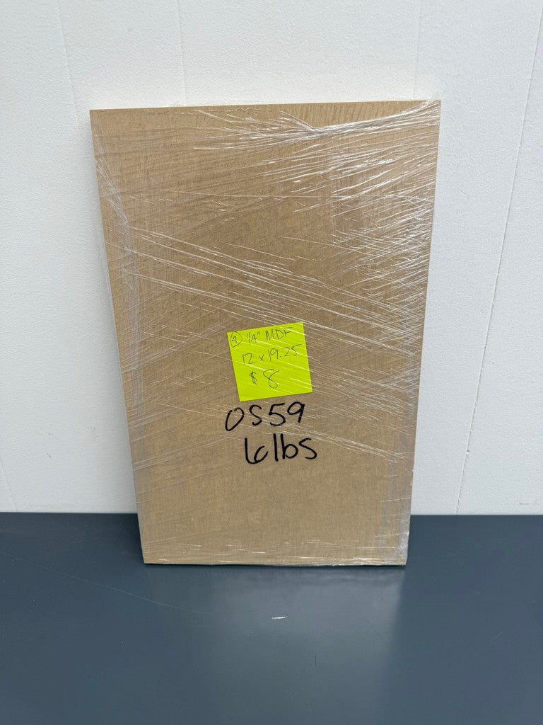 Outlet - 1/4” MDF (4 pcs, 12x19.25")