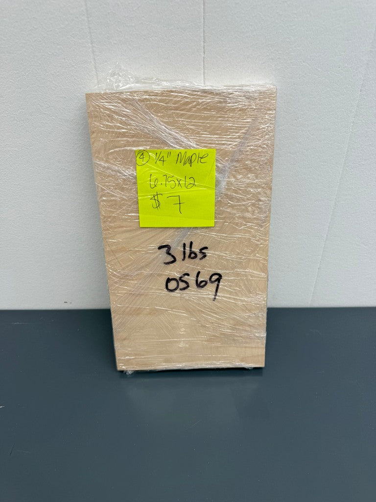 Outlet - 1/4” Maple (4 pcs, 6.75x12")