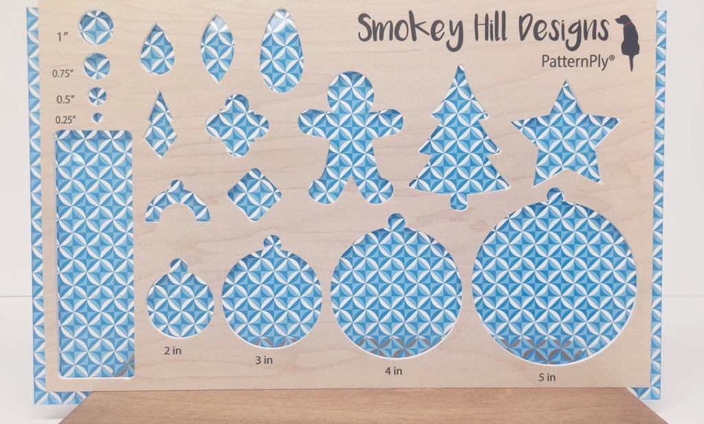 PatternPly® Scattered Ocean Blue Geometric product photo 2