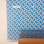 PatternPly® Scattered Ocean Blue Geometric sheet showing the pattern