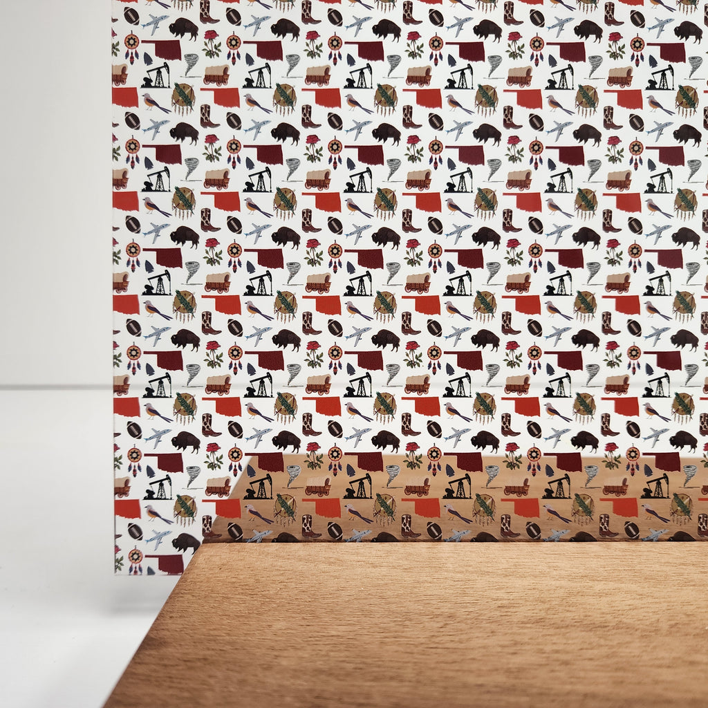 PatternPly® Scattered Oklahoma Icons sheet showing the pattern