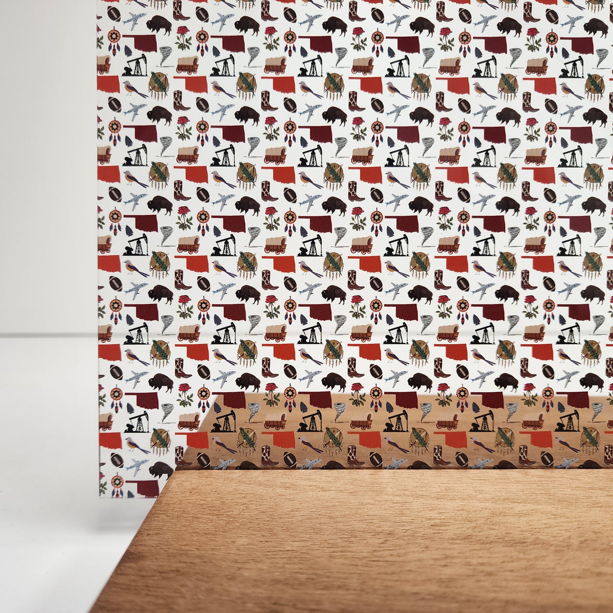 PatternPly® Scattered Oklahoma Icons sheet showing the pattern