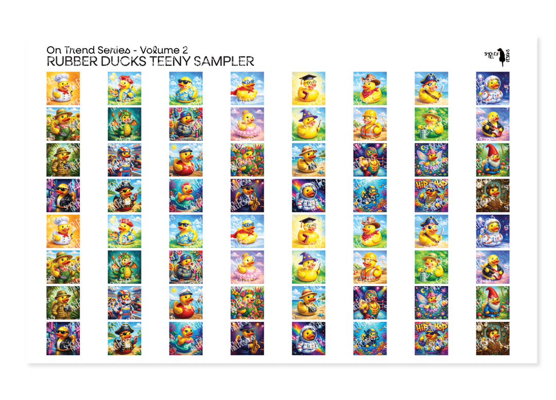 PatternPly® Transparent On Trend Volume 2 Rubber Ducks Teeny Sampler Teeny Sampler