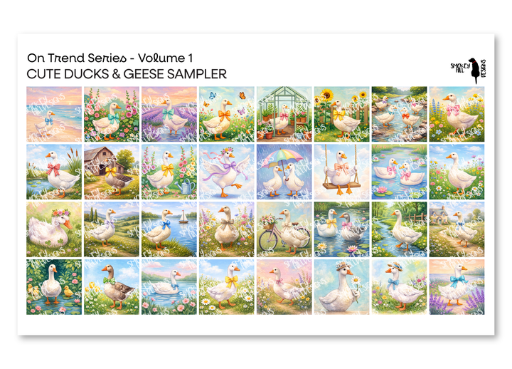 PatternPly® Transparent On Trend Volume 1 Cute Ducks and Geese Sampler