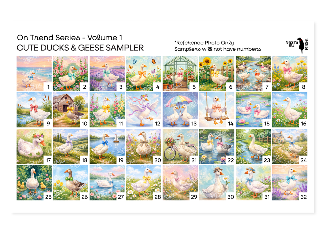 PatternPly® Transparent On Trend Volume 1 Cute Ducks and Geese Sampler