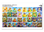 PatternPly® Full Coverage On Trend Volume 2 Rubber Ducks Sampler: sampler sheet of small art scene designs