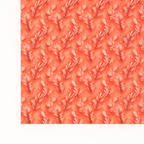 PatternPly® Full Coverage Feathers and Bling Orange Mini sheet showing the pattern