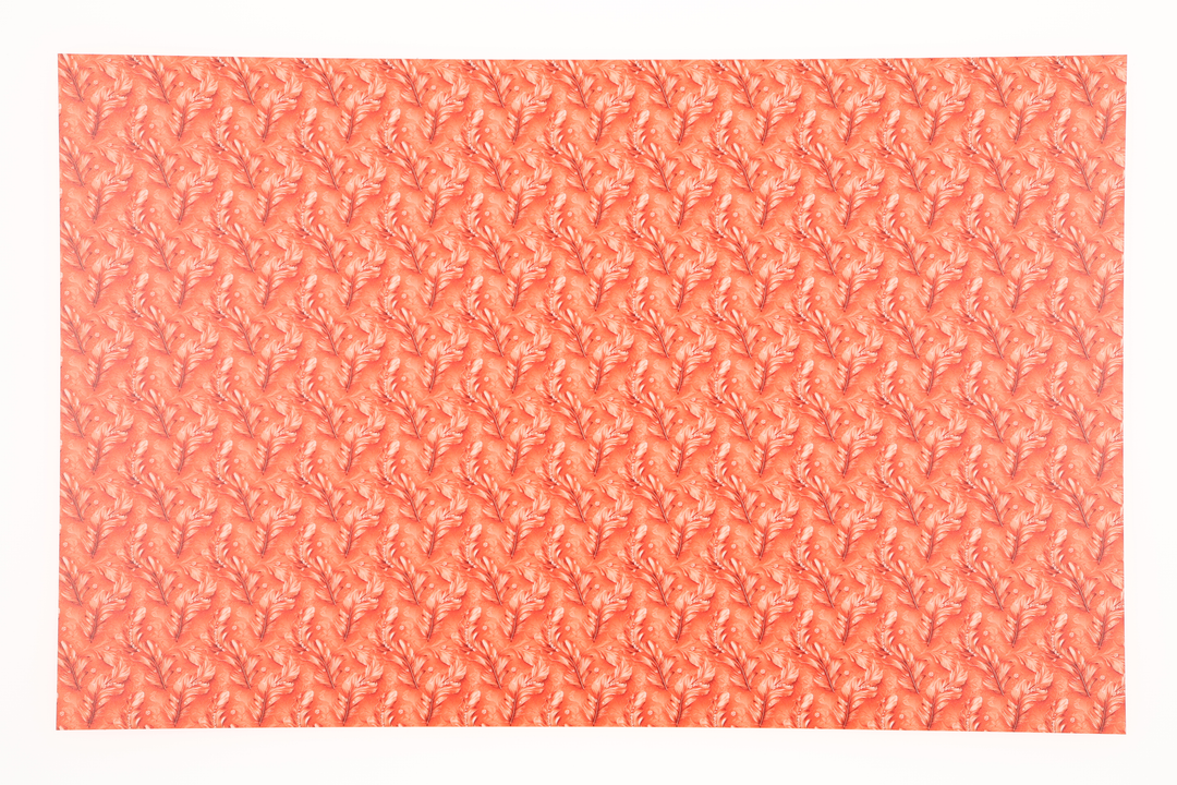 PatternPly® Full Coverage Feathers and Bling Orange Mini