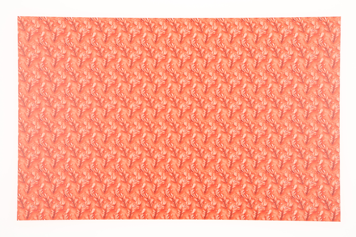 PatternPly® Full Coverage Feathers and Bling Orange Mini