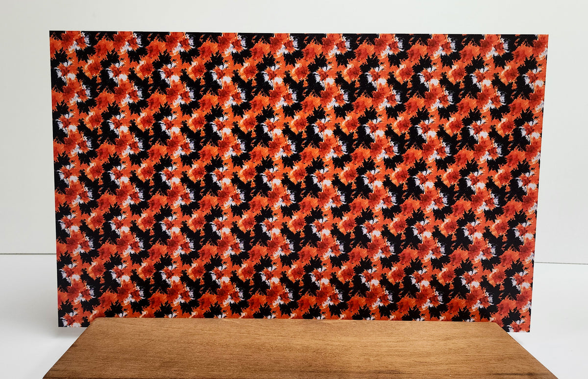 PatternPly® Full Coverage Orange and Black Halloween Tie Dye product photo 3