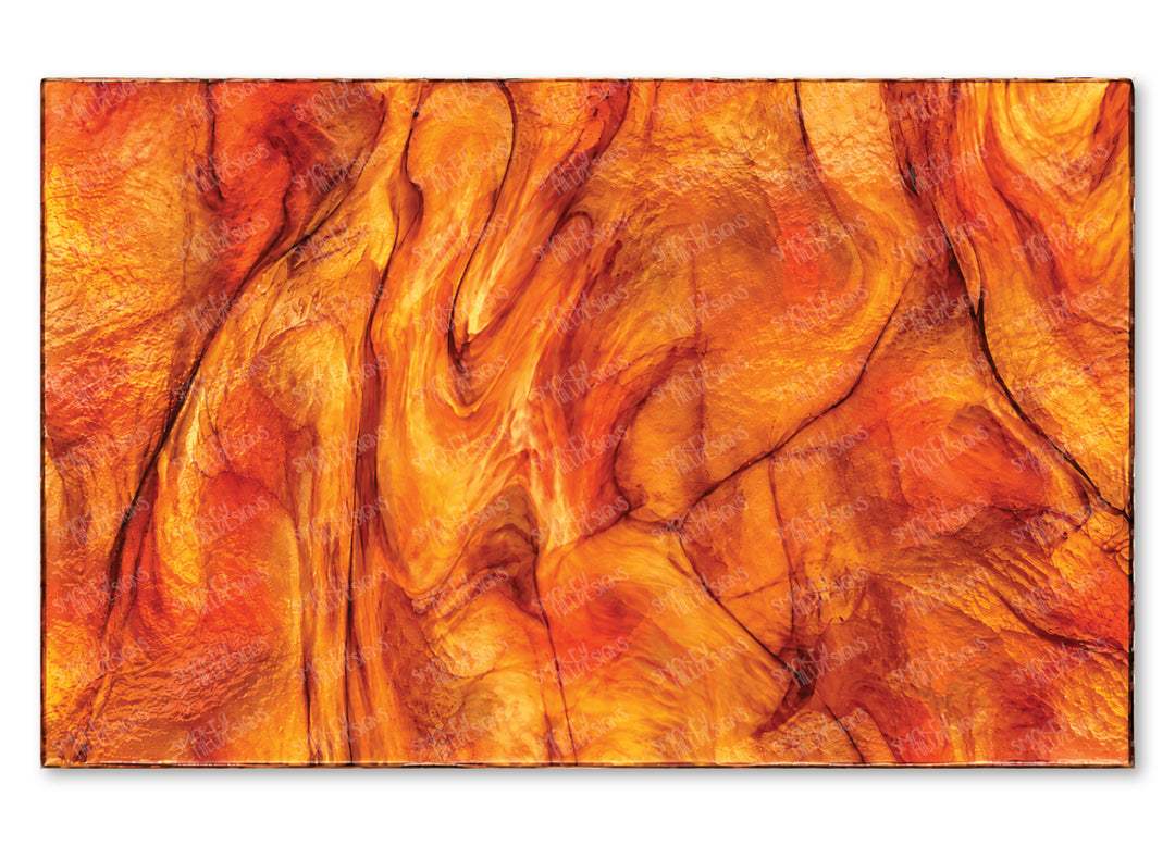 PatternPly® Full Coverage Realistic Orange Stained Glass