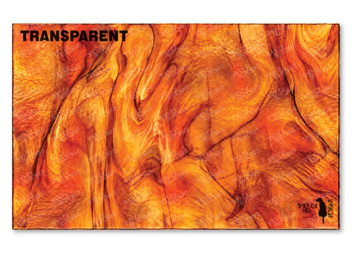 PatternPly® Transparent Realistic Orange Stained Glass