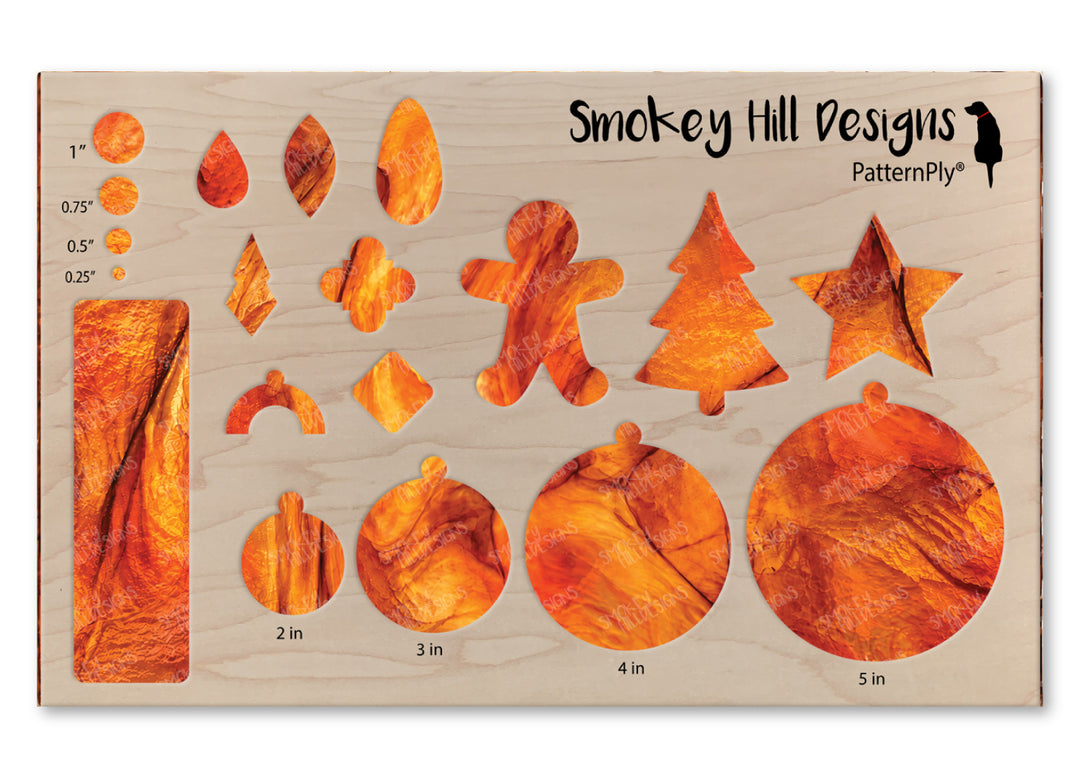 PatternPly® Full Coverage Realistic Orange Stained Glass