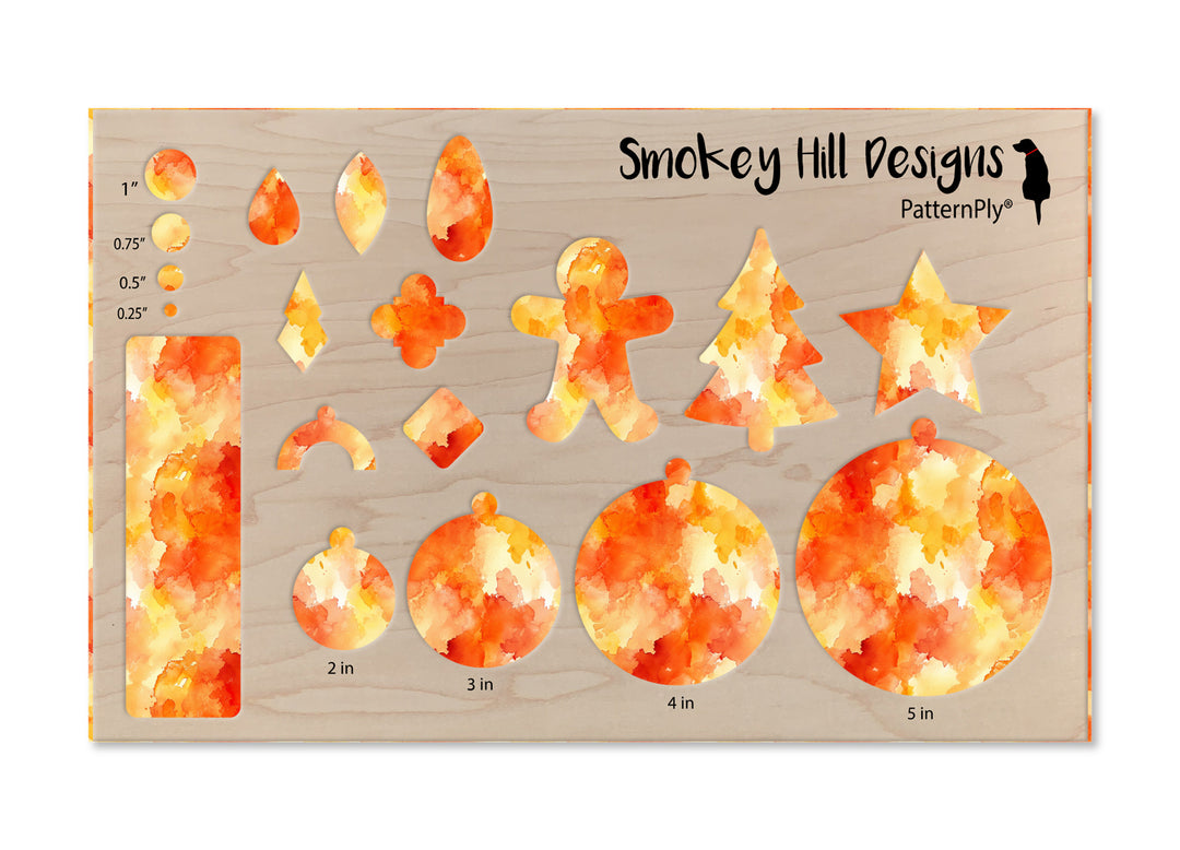 PatternPly® Transparent Orange Watercolor