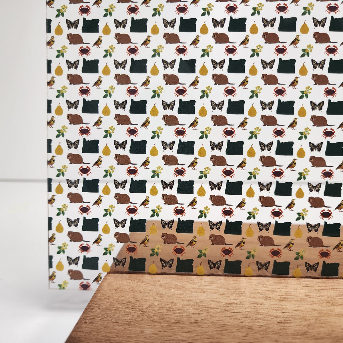 PatternPly® Scattered Oregon Icons sheet showing the pattern