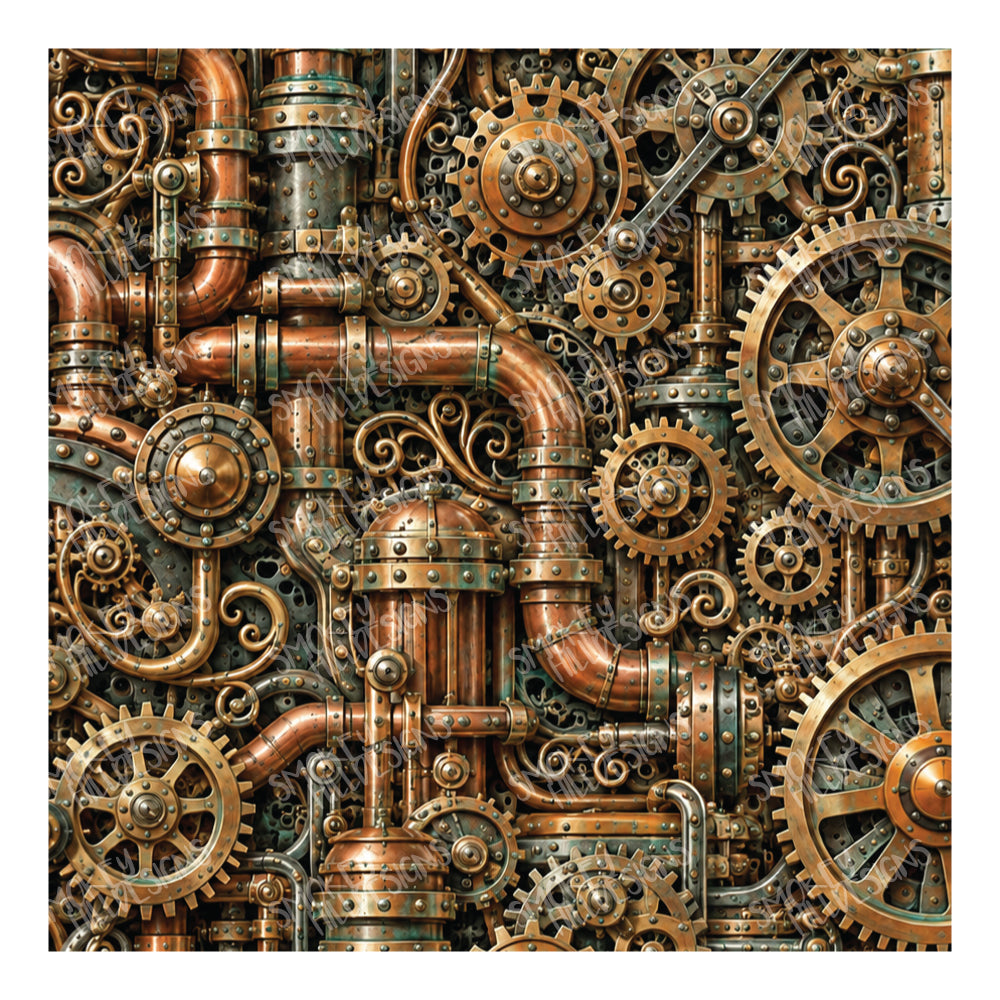 PatternPly® Full Coverage Oxidized Copper Works sheet showing the pattern
