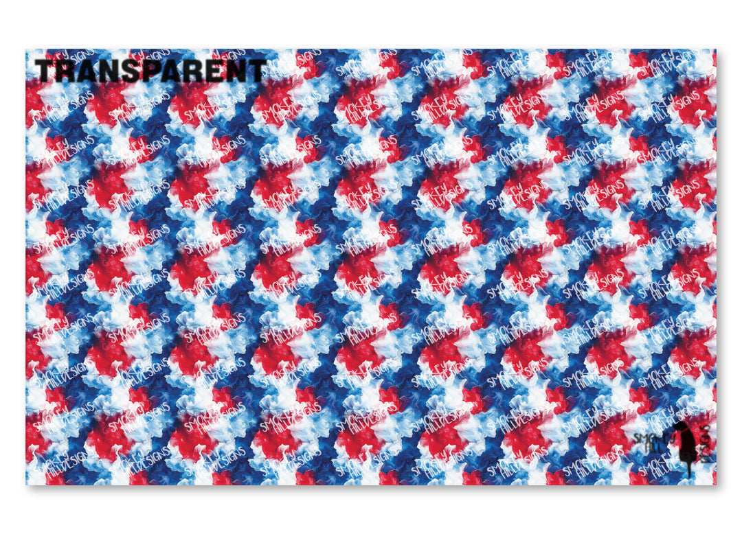 PatternPly® Transparent Patriotic Explosion LARGE