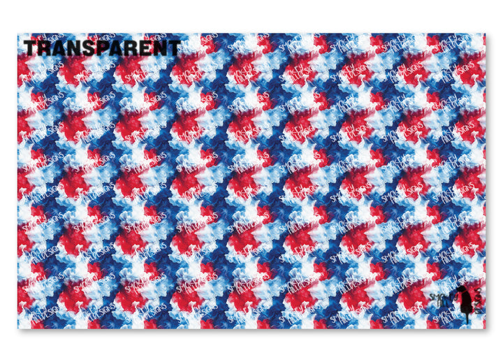 PatternPly® Transparent Patriotic Explosion LARGE