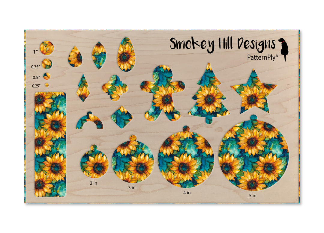 PatternPly® Full Coverage Painted Sunflowers
