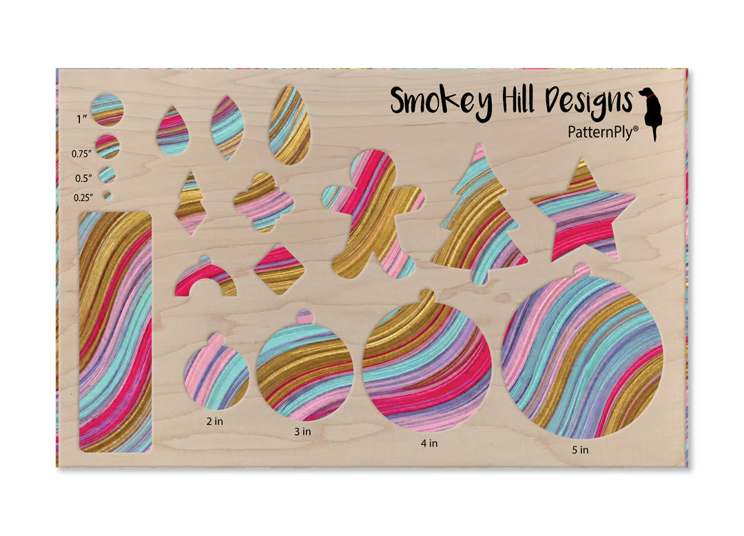 PatternPly® Full Coverage Pastel and Gold Waves