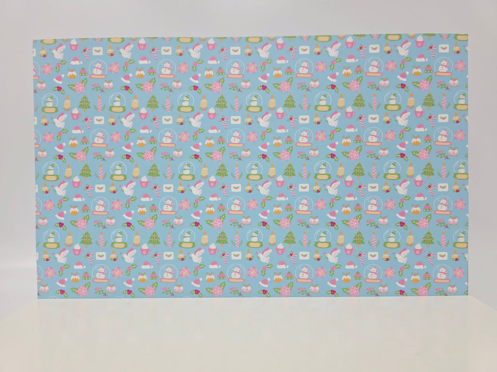 PatternPly® Full Coverage Pastel Christmas on Blue product photo 2