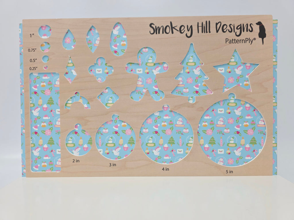 PatternPly® Full Coverage Pastel Christmas on Blue product photo 3