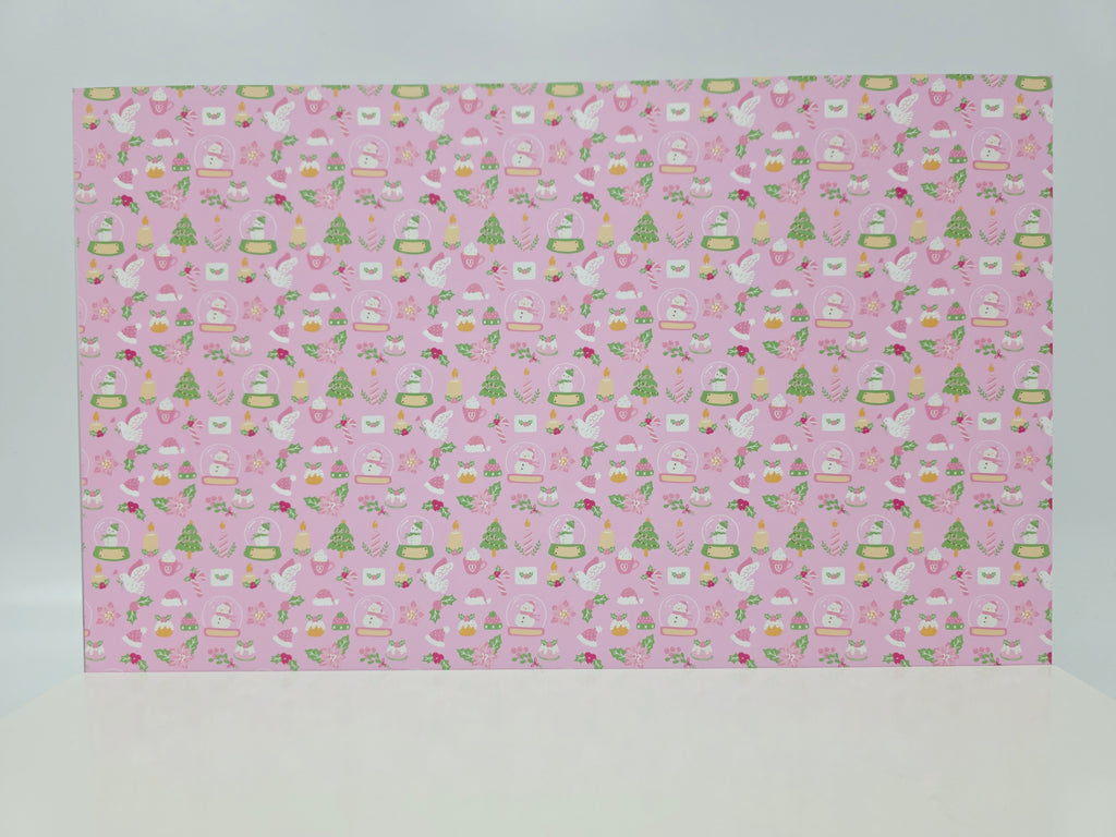 PatternPly® Full Coverage Pastel Christmas on Pink product photo 2