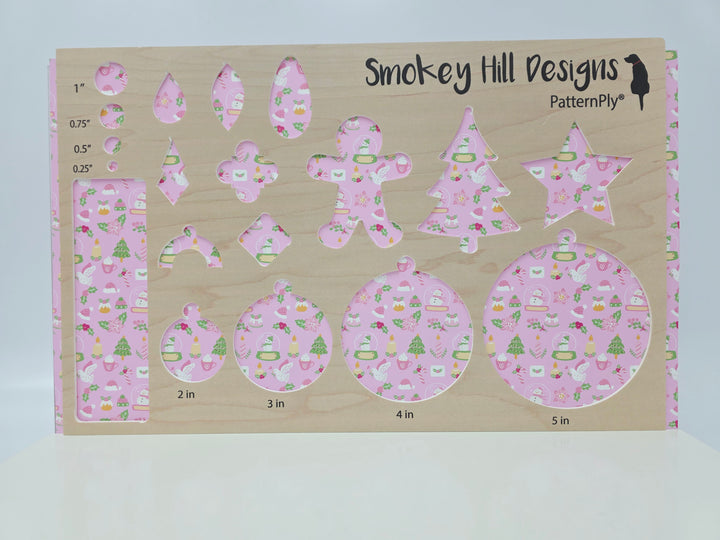 PatternPly® Full Coverage Pastel Christmas on Pink