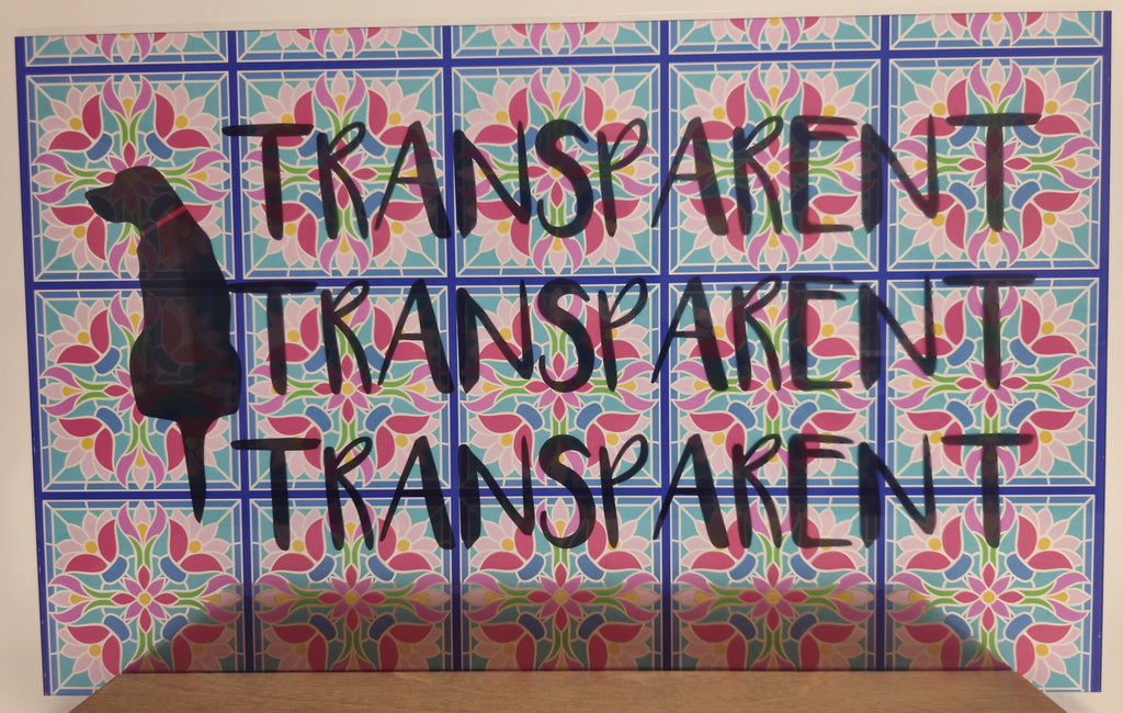 PatternPly® Transparent Pastel Floral Stained Glass LARGE product photo 2
