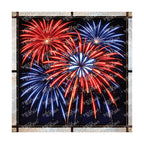 PatternPly® Transparent Patriotic Series Fireworks Volume 14 art scene artwork