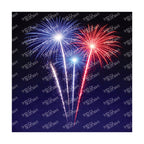 PatternPly® Transparent Patriotic Series Fireworks Volume 1 art scene artwork
