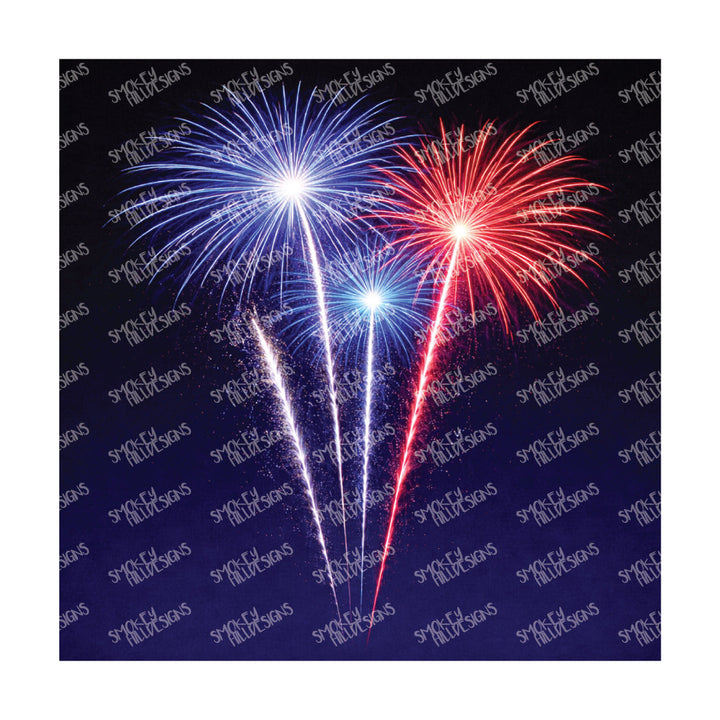 PatternPly® Transparent Patriotic Series Fireworks Volume 1