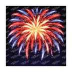 PatternPly® Transparent Patriotic Series Fireworks Volume 22 art scene artwork