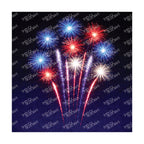 PatternPly® Transparent Patriotic Series Fireworks Volume 6 art scene artwork