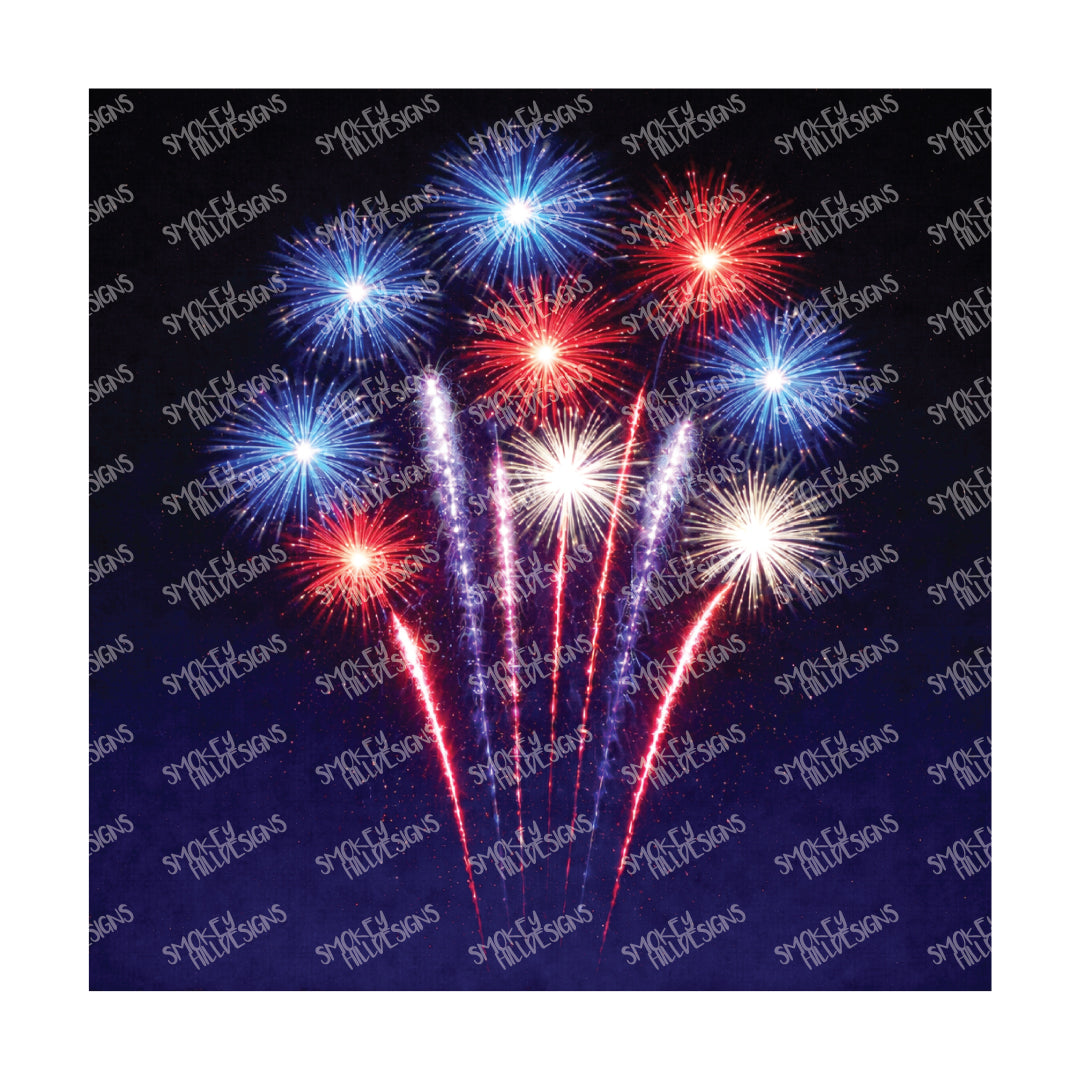 PatternPly® Full Coverage Patriotic Series Volume 1 Fireworks 6 art scene artwork