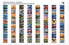 PatternPly® Full Coverage Patriotic Volume 2 Military & Monuments Teeny Sampler: sampler sheet of small art scene designs