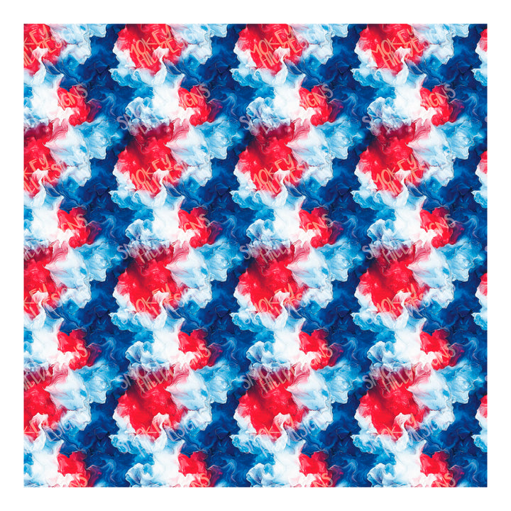 PatternPly® Transparent Patriotic Explosion LARGE