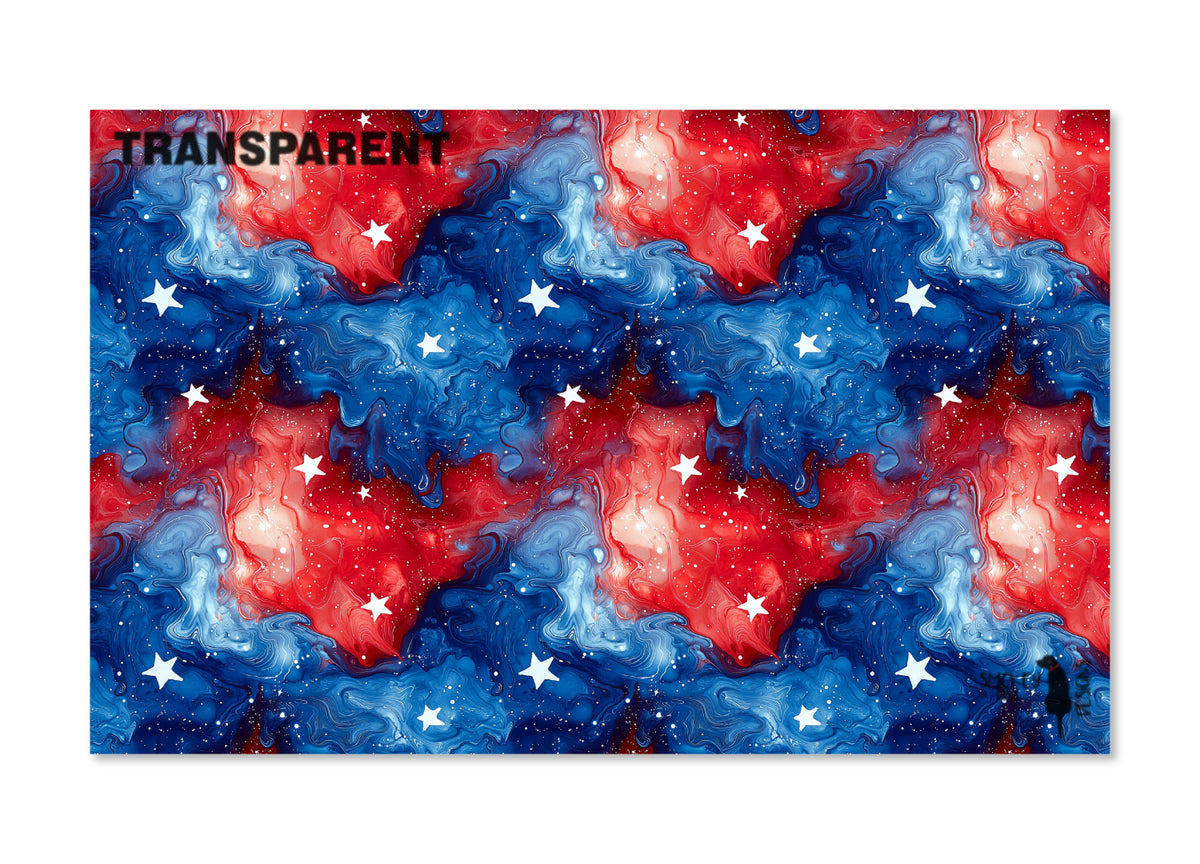 PatternPly® Transparent Patriotic Ink Stars product photo 2