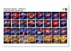 PatternPly® Transparent Patriotic Volume 1 Fireworks Sampler: sampler sheet of small art scene designs