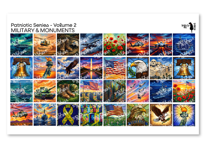 PatternPly® Transparent Patriotic Volume 2 Military and Monuments Sampler