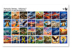 PatternPly® Full Coverage Patriotic Volume 2 Military and Monuments Sampler: sampler sheet of small art scene designs