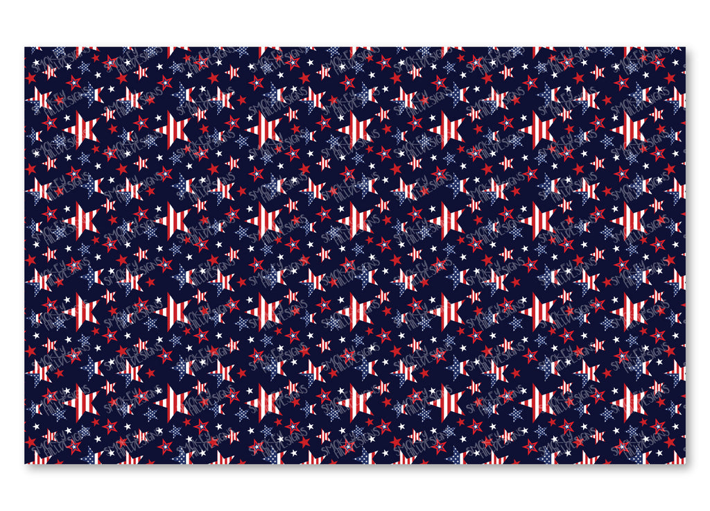 PatternPly® Full Coverage Patriotic Stars VERTICAL product photo 2