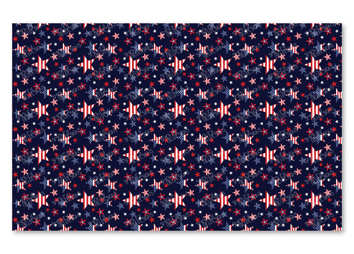 PatternPly® Full Coverage Patriotic Stars VERTICAL