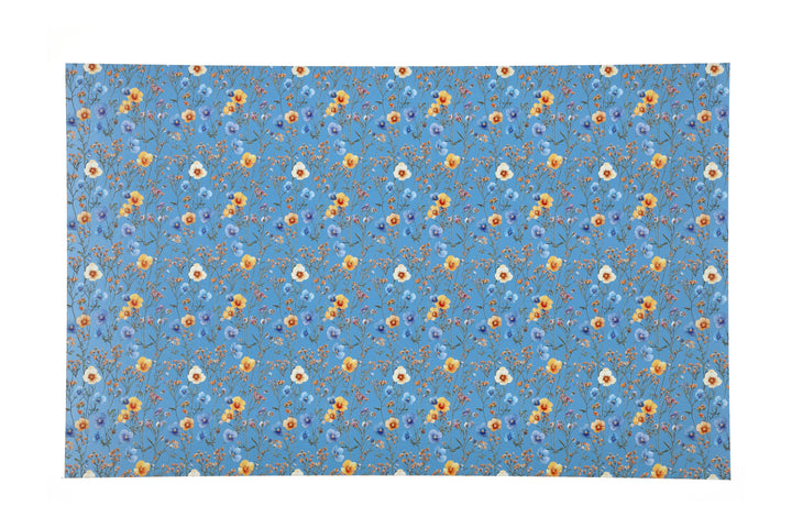 PatternPly® EcoLightBlue Blue and Yellow Wildflowers