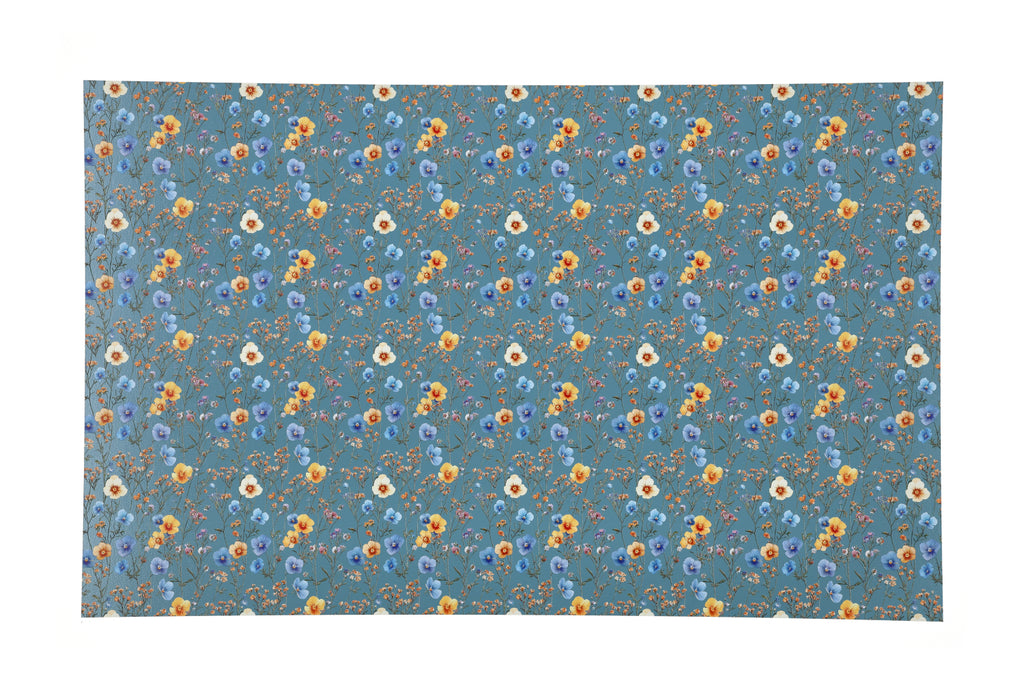 PatternPly® EcoSlateBlue Blue and Yellow Wildflowers product photo 2